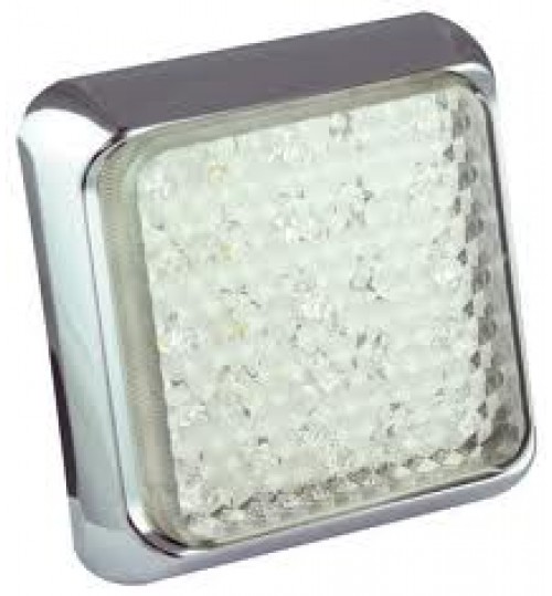 Square Chrome Reversing Lamp 125CWME